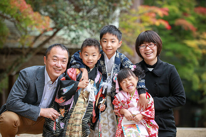 手向山八幡宮で七五三出張撮影