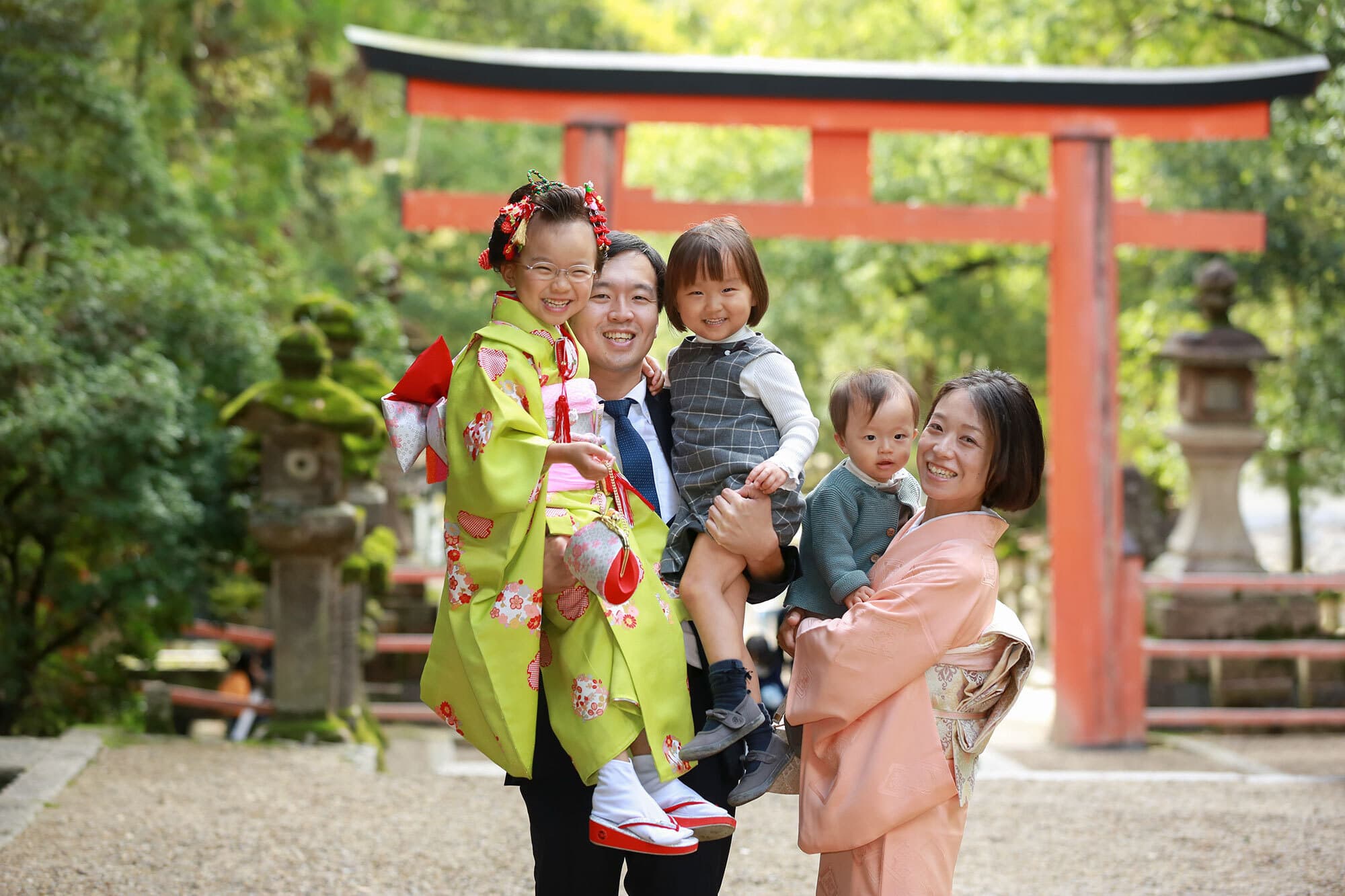 春日大社の七五三出張撮影
