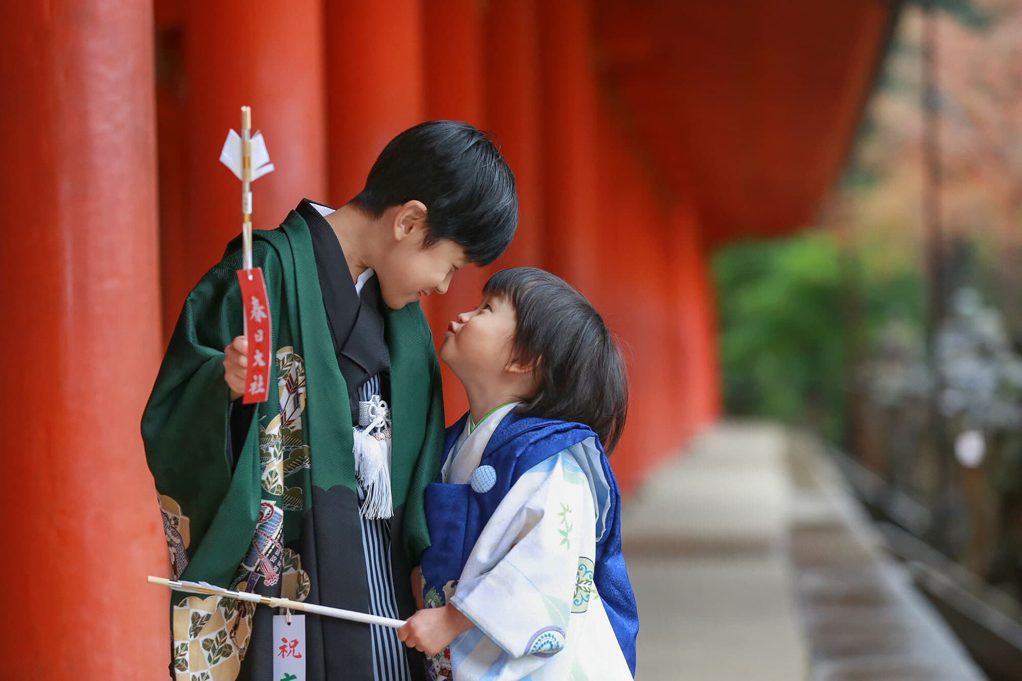 春日大社の七五三出張撮影
