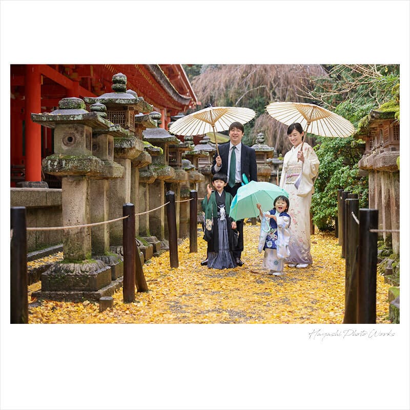 春日大社の七五三出張撮影