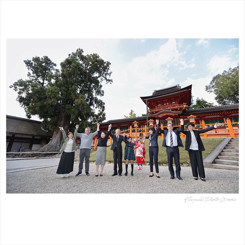 春日大社の七五三出張撮影