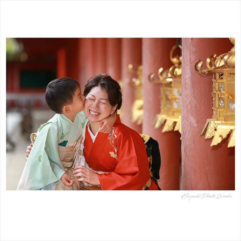 春日大社の七五三出張撮影