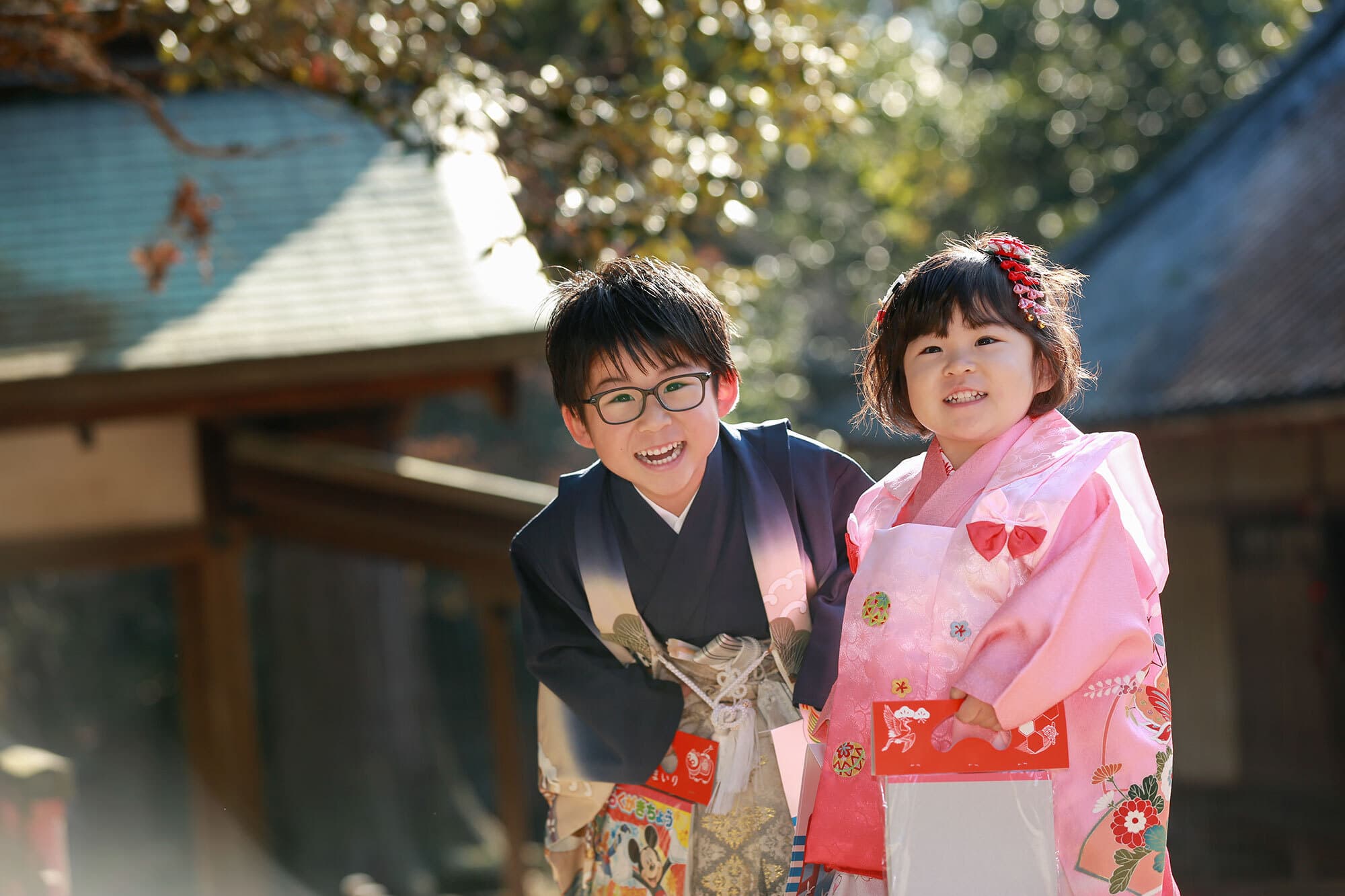 手向山八幡宮で七五三出張撮影