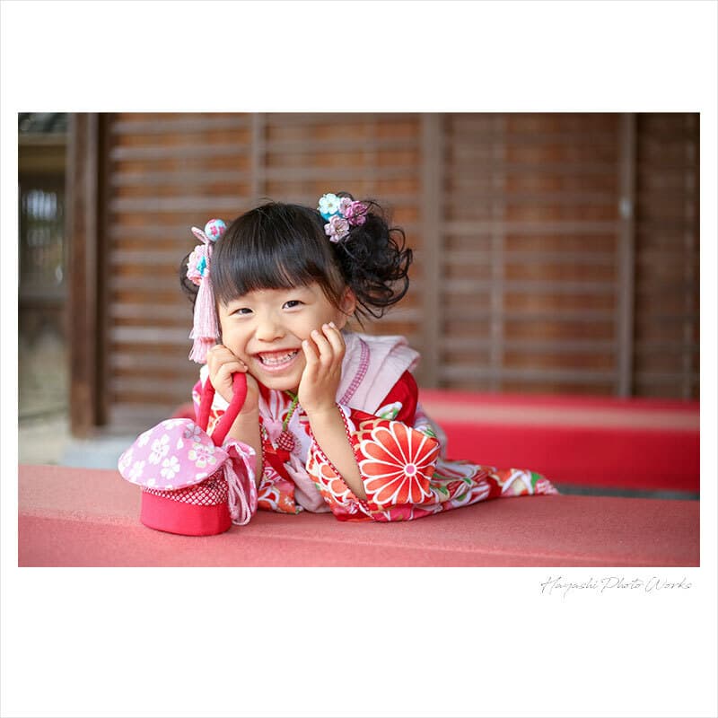 手向山八幡宮で七五三出張撮影