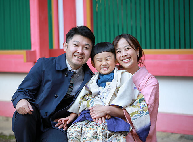 石上神宮で七五三出張撮影