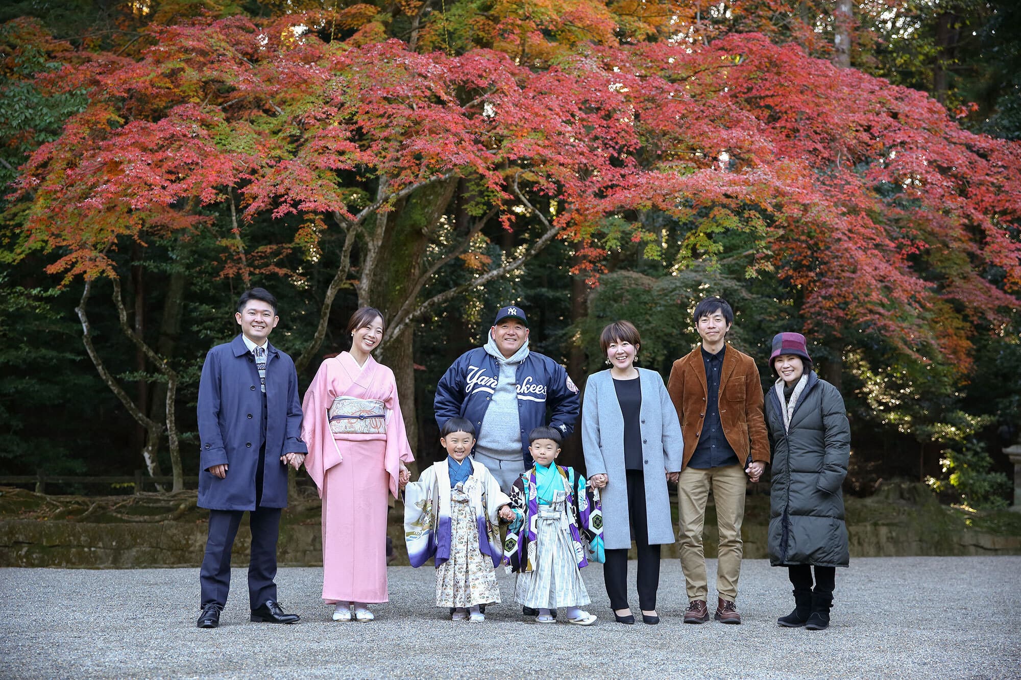 石上神宮で七五三出張撮影