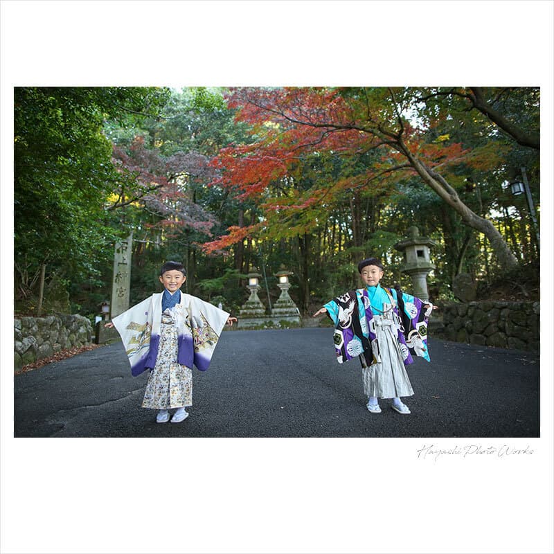 石上神宮で七五三出張撮影