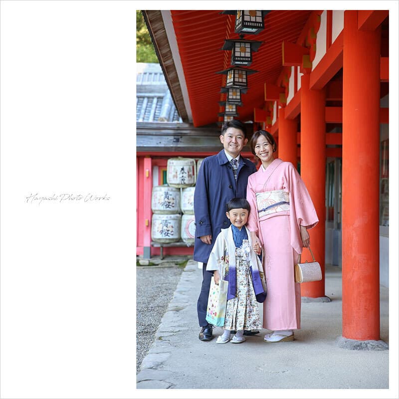 石上神宮で七五三出張撮影
