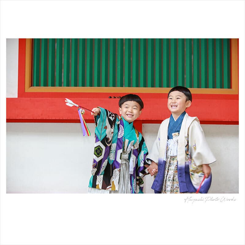 石上神宮で七五三出張撮影