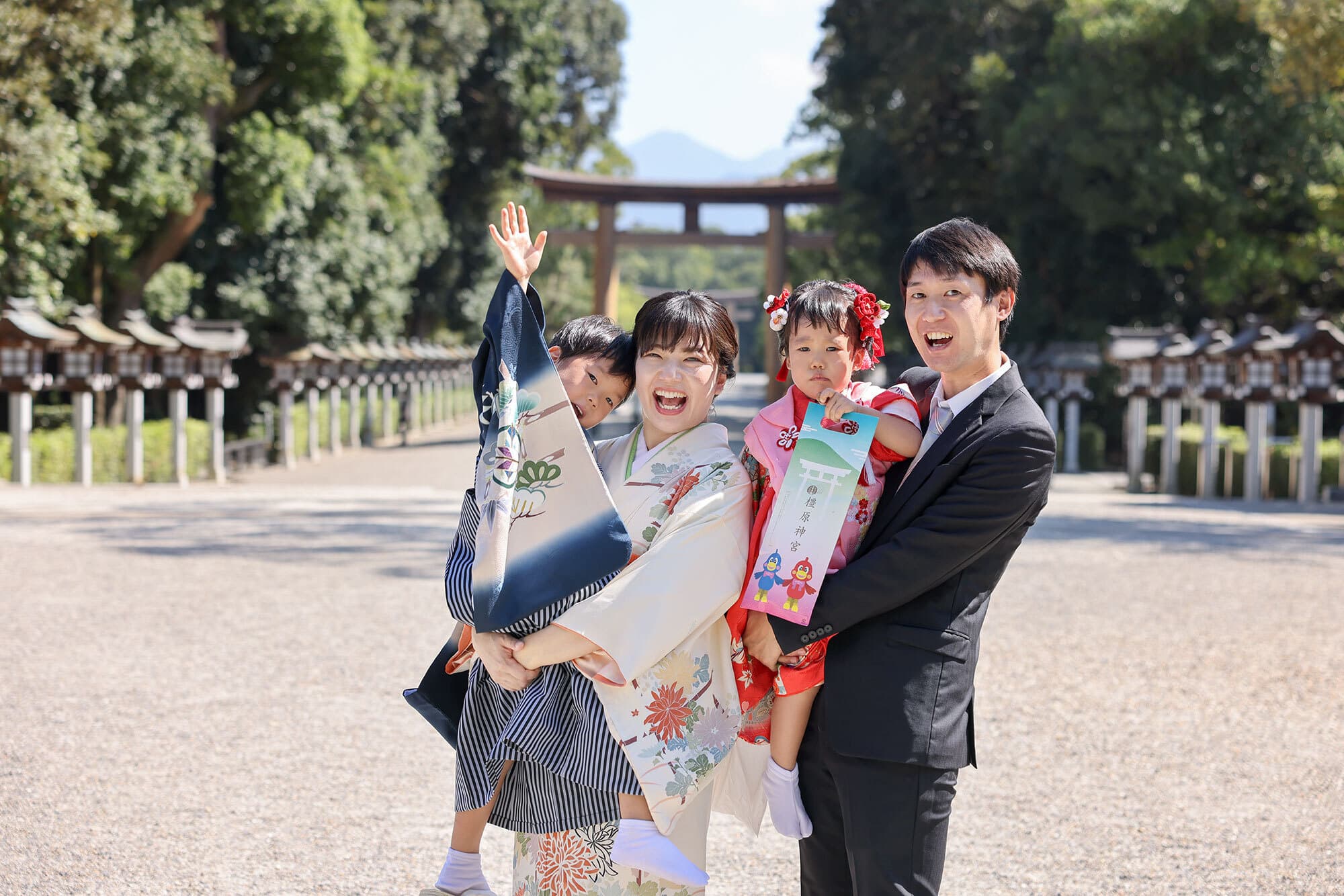 橿原神宮で七五三出張撮影