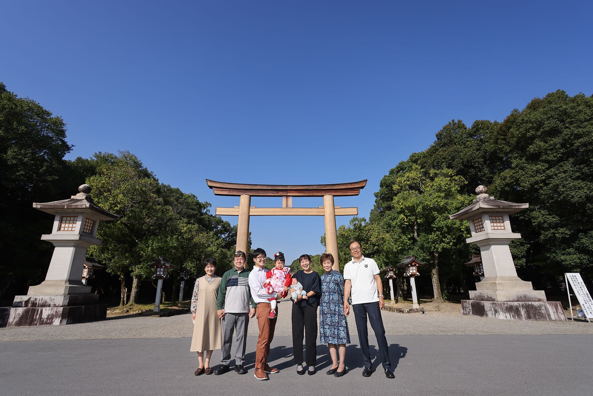 橿原神宮で七五三出張撮影