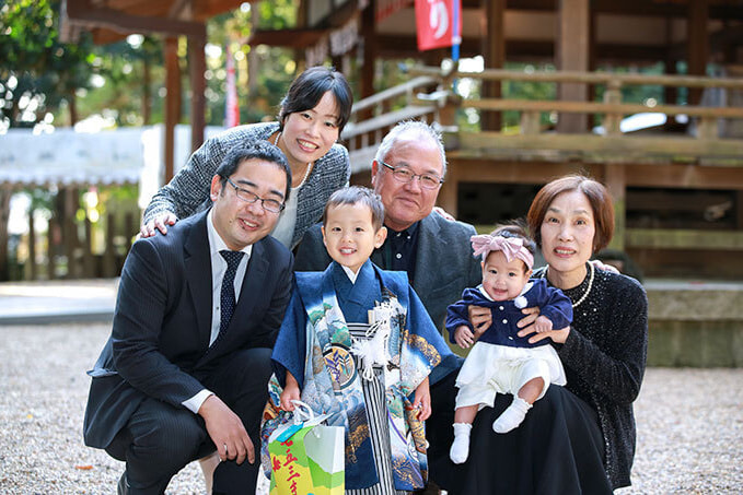 往馬大社で七五三出張撮影