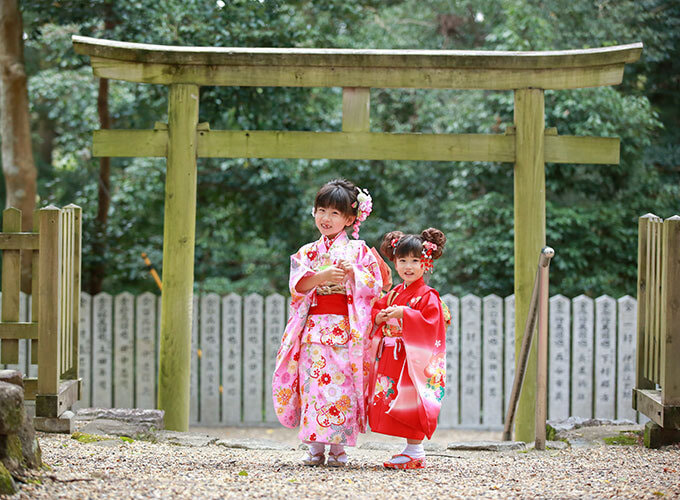 往馬大社で七五三出張撮影