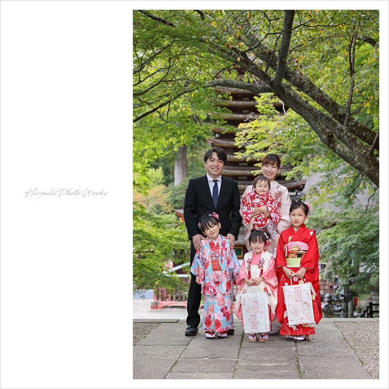 談山神社で七五三出張撮影