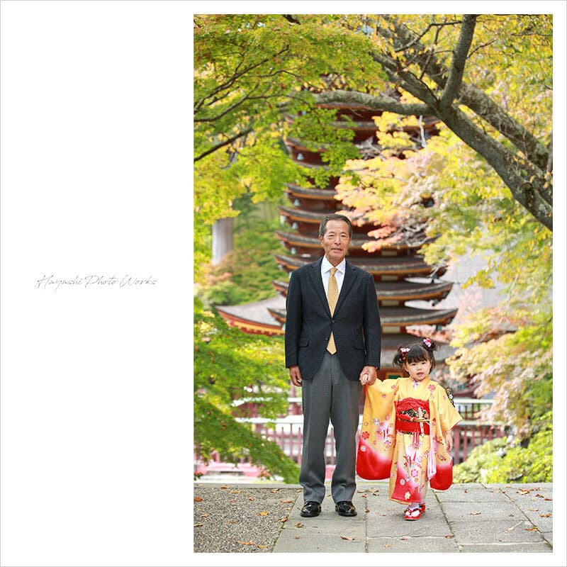 談山神社で七五三出張撮影