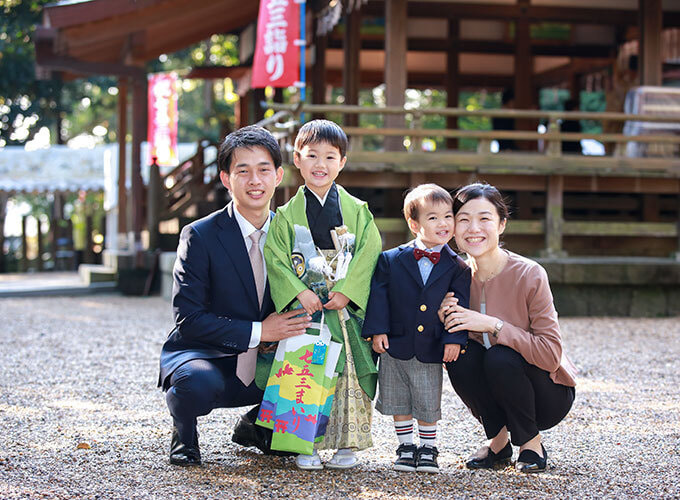 往馬大社で七五三出張撮影