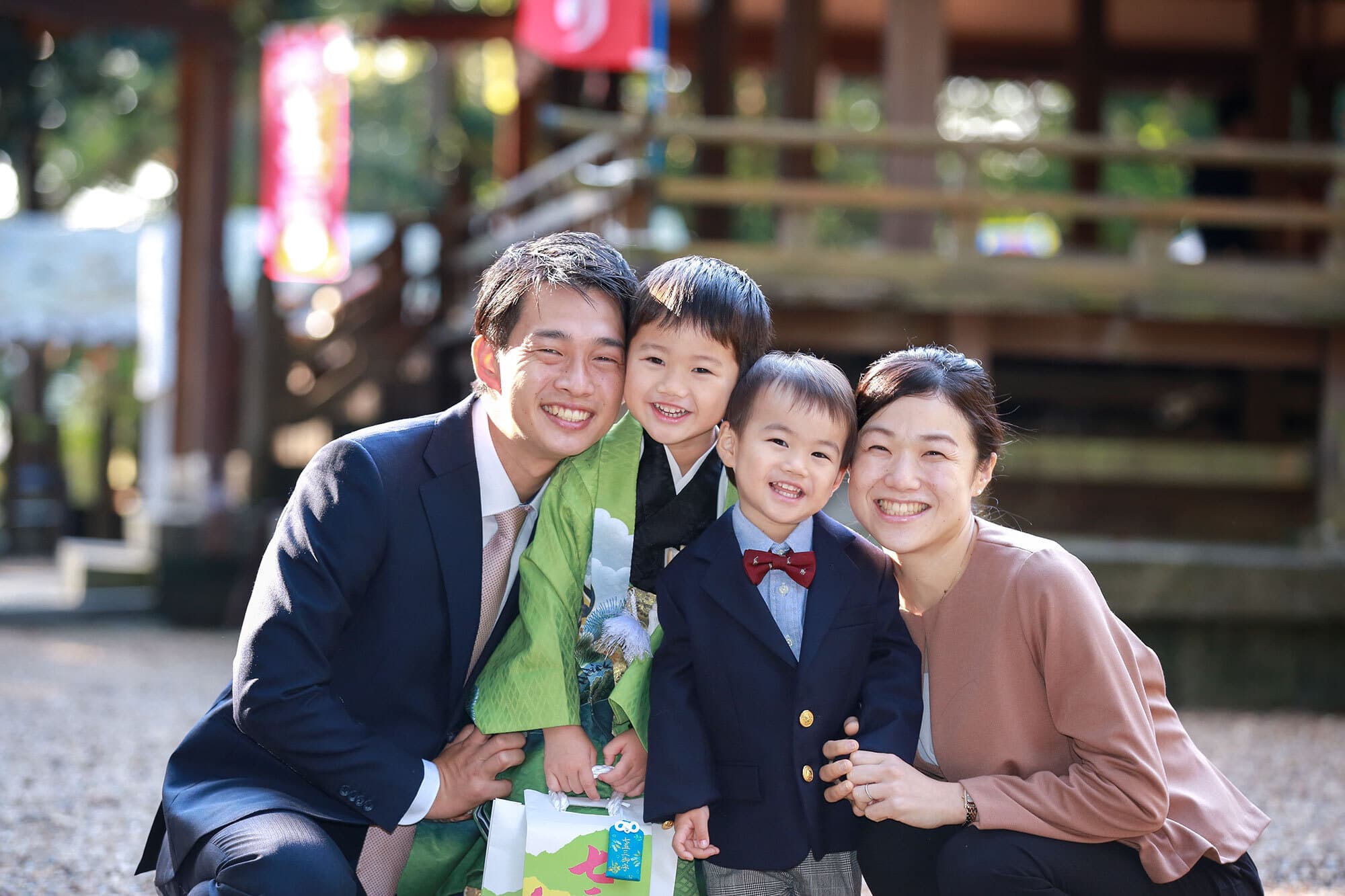 往馬大社で七五三出張撮影