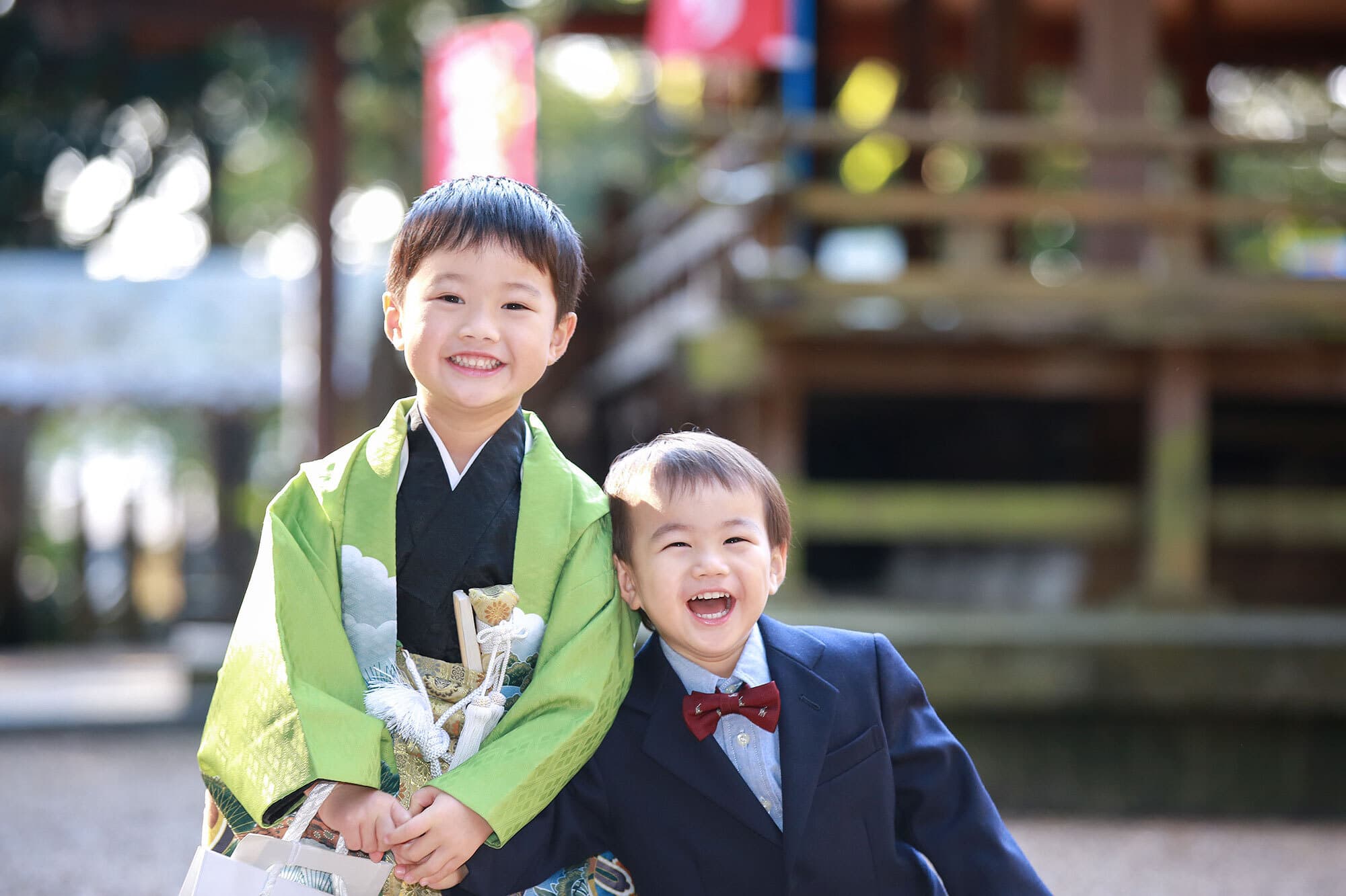 往馬大社で七五三出張撮影