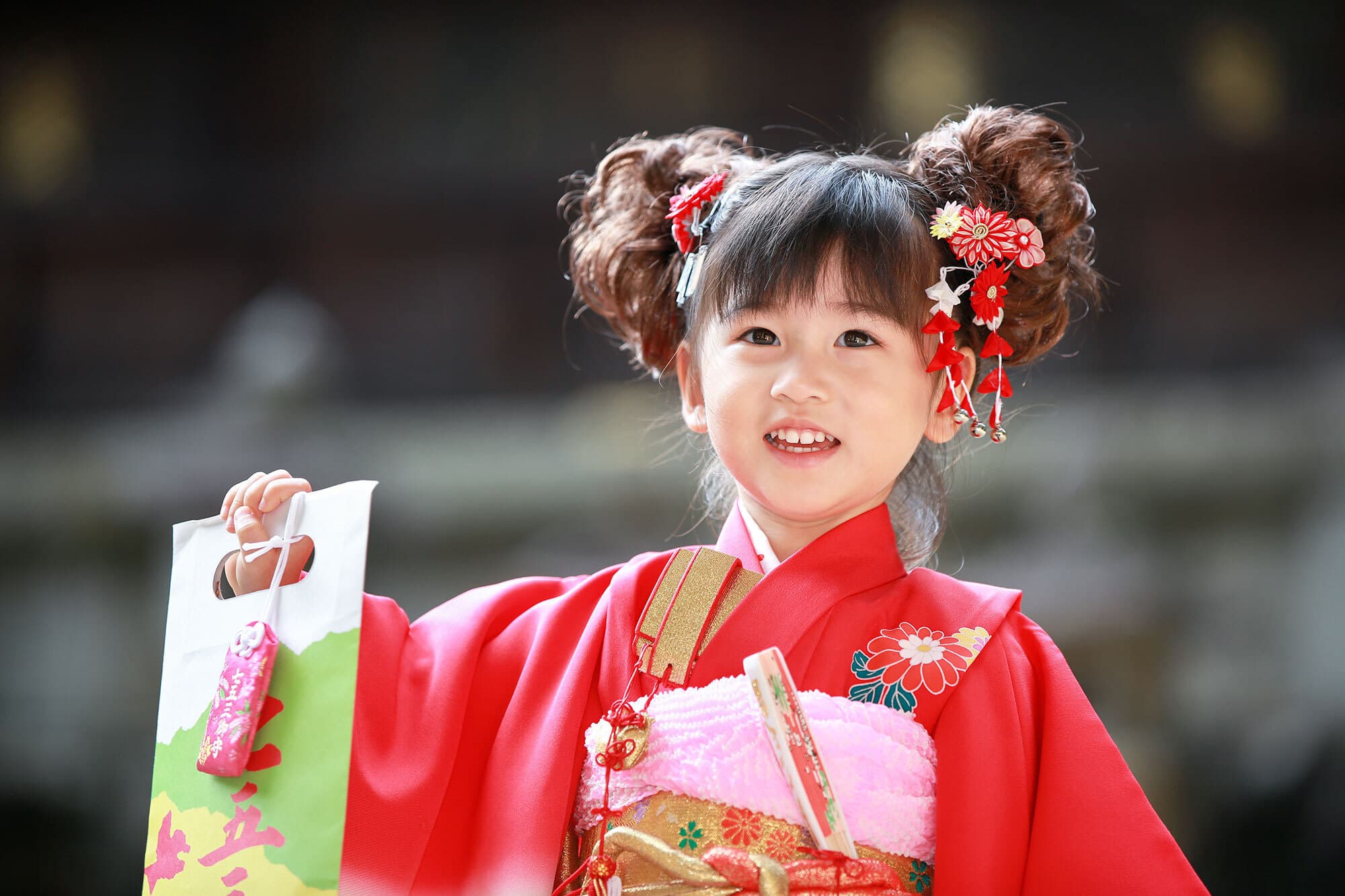 往馬大社で七五三出張撮影