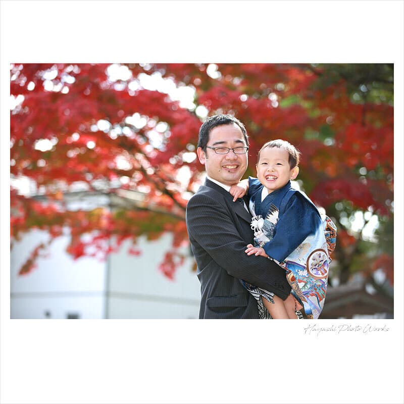 往馬大社の七五三出張撮影