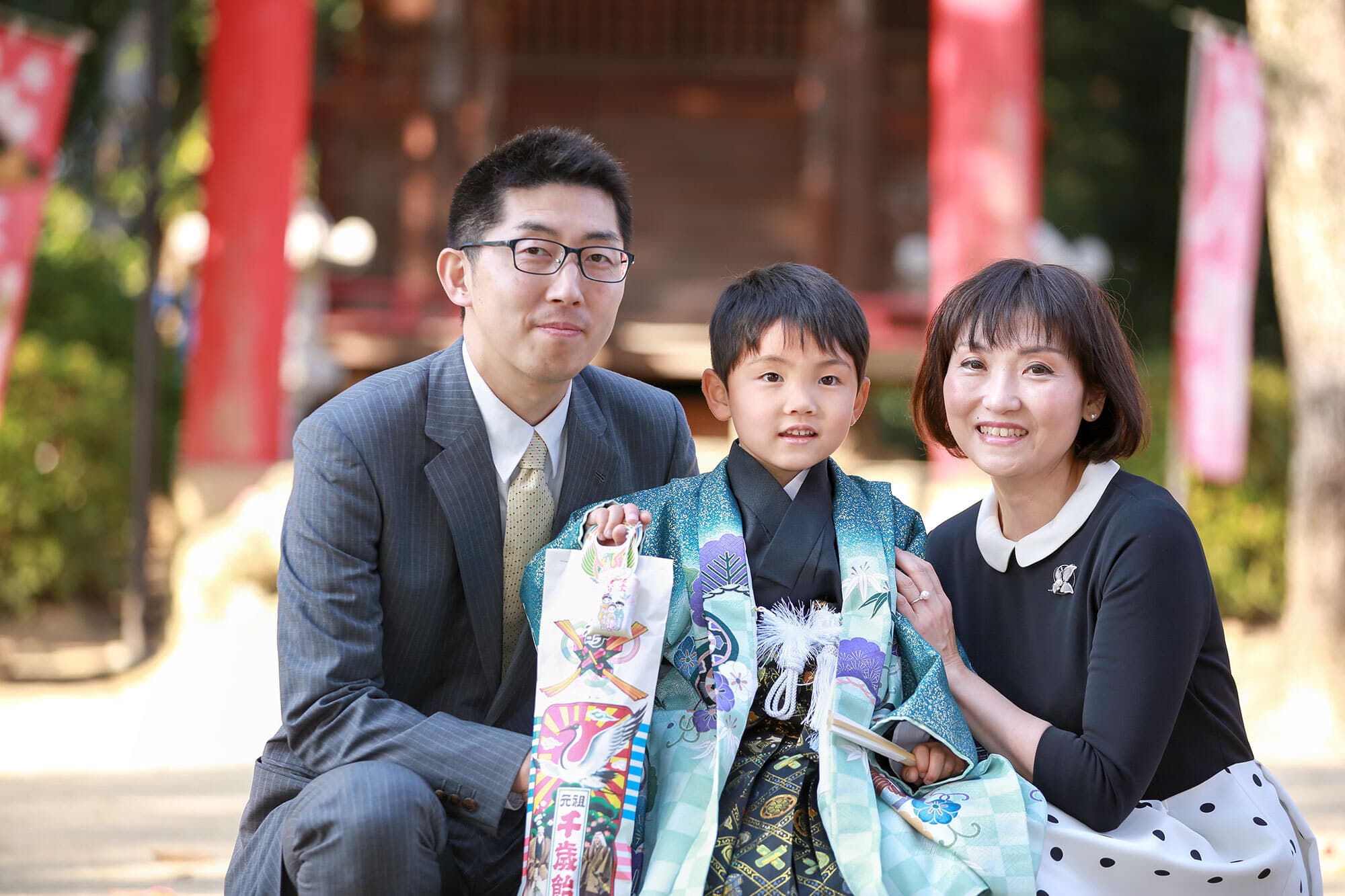 小泉神社で七五三出張撮影