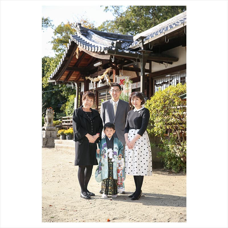 小泉神社で七五三出張撮影