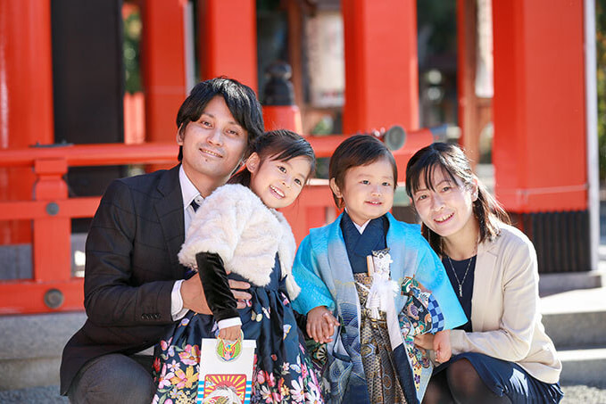 豊中稲荷神社の七五三出張撮影