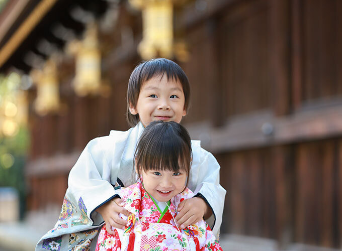 北野天満宮で七五三出張撮影