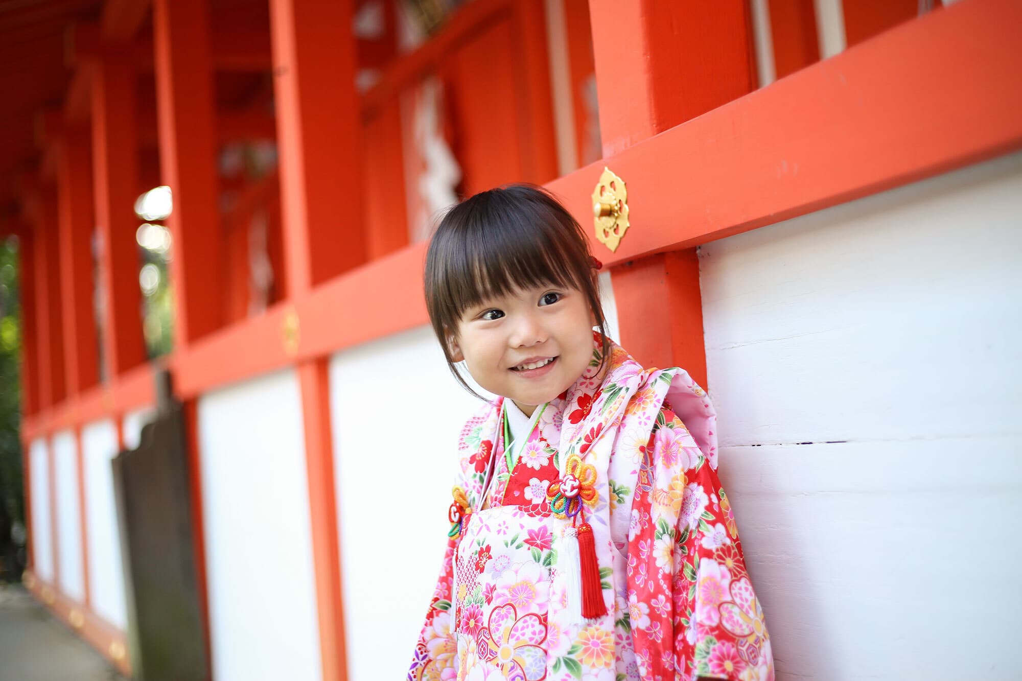北野天満宮で七五三出張撮影