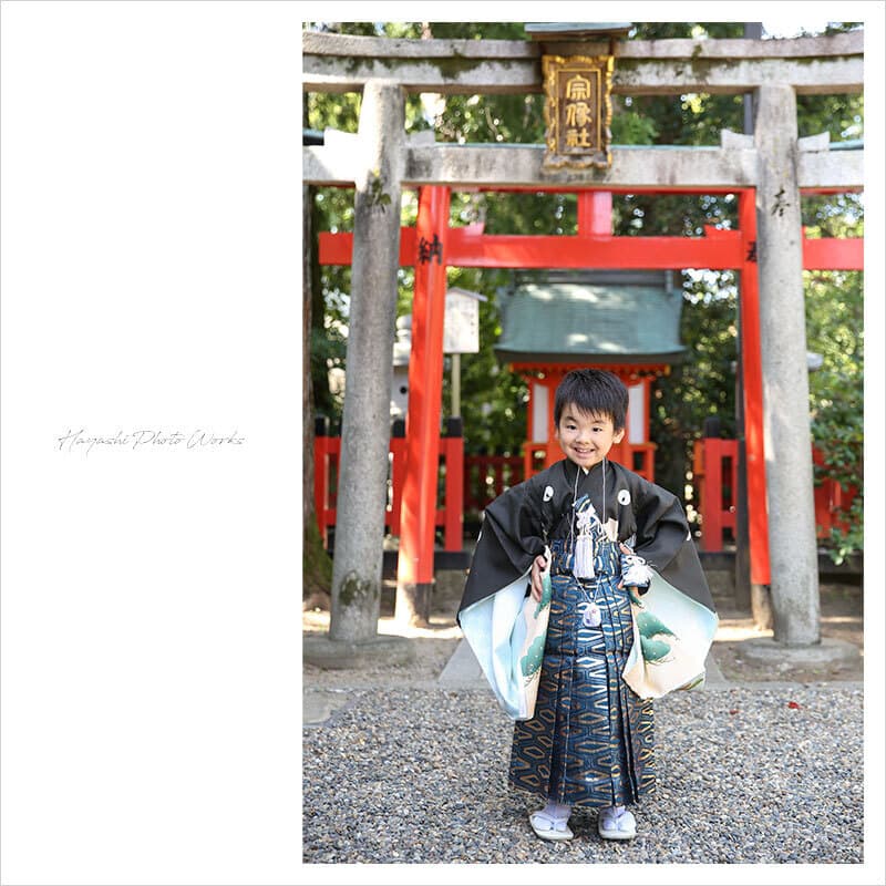 北野天満宮で七五三出張撮影