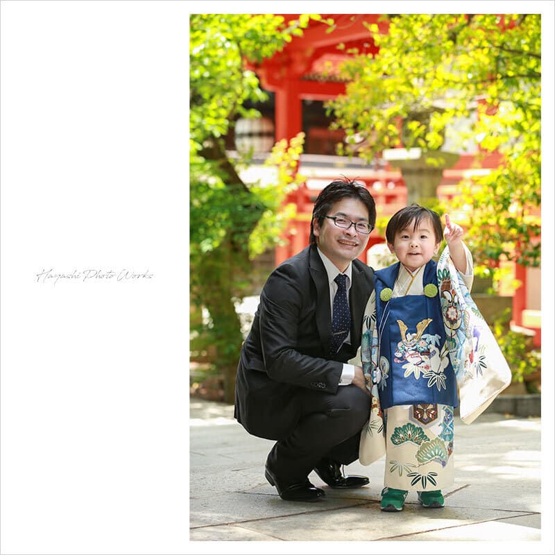 北野天満宮で七五三出張撮影