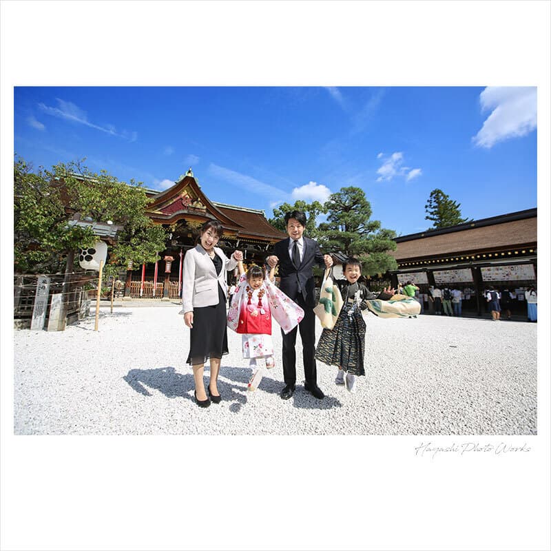 北野天満宮で七五三出張撮影
