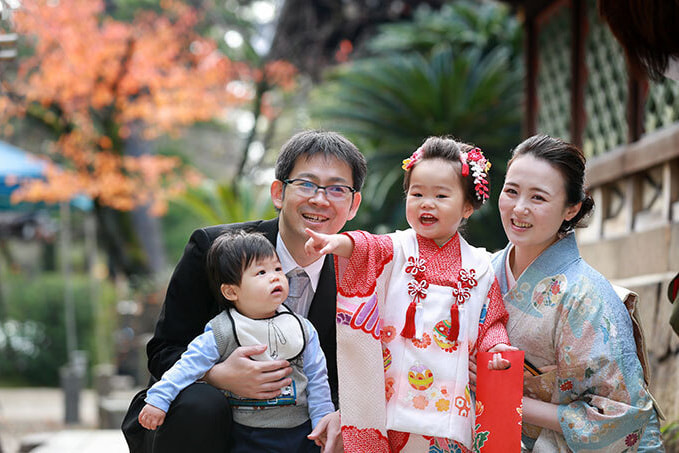 御香宮神社で七五三出張撮影