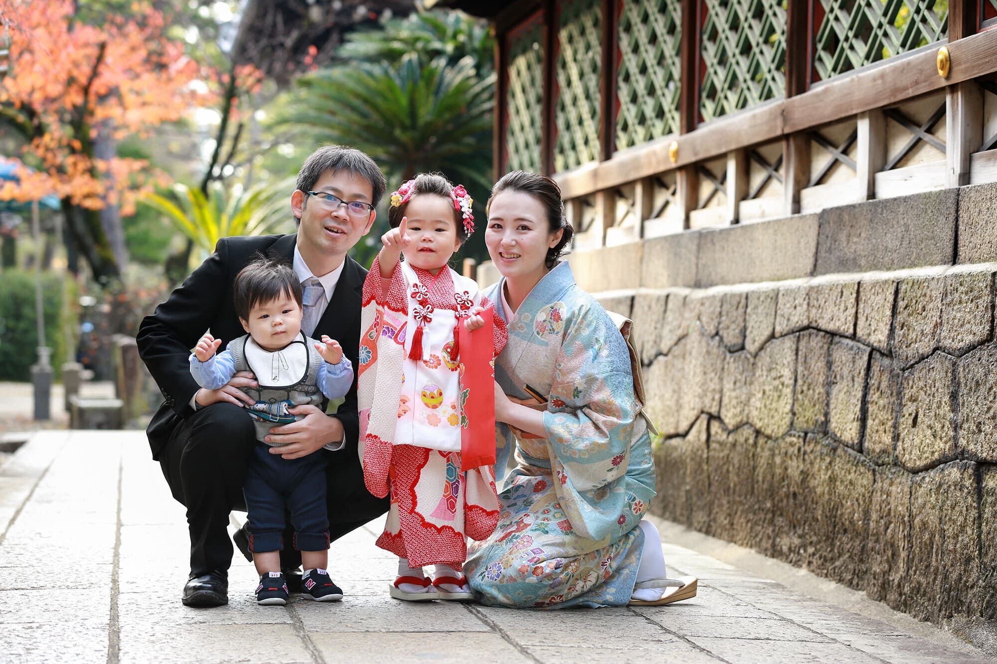 御香宮神社で七五三出張撮影