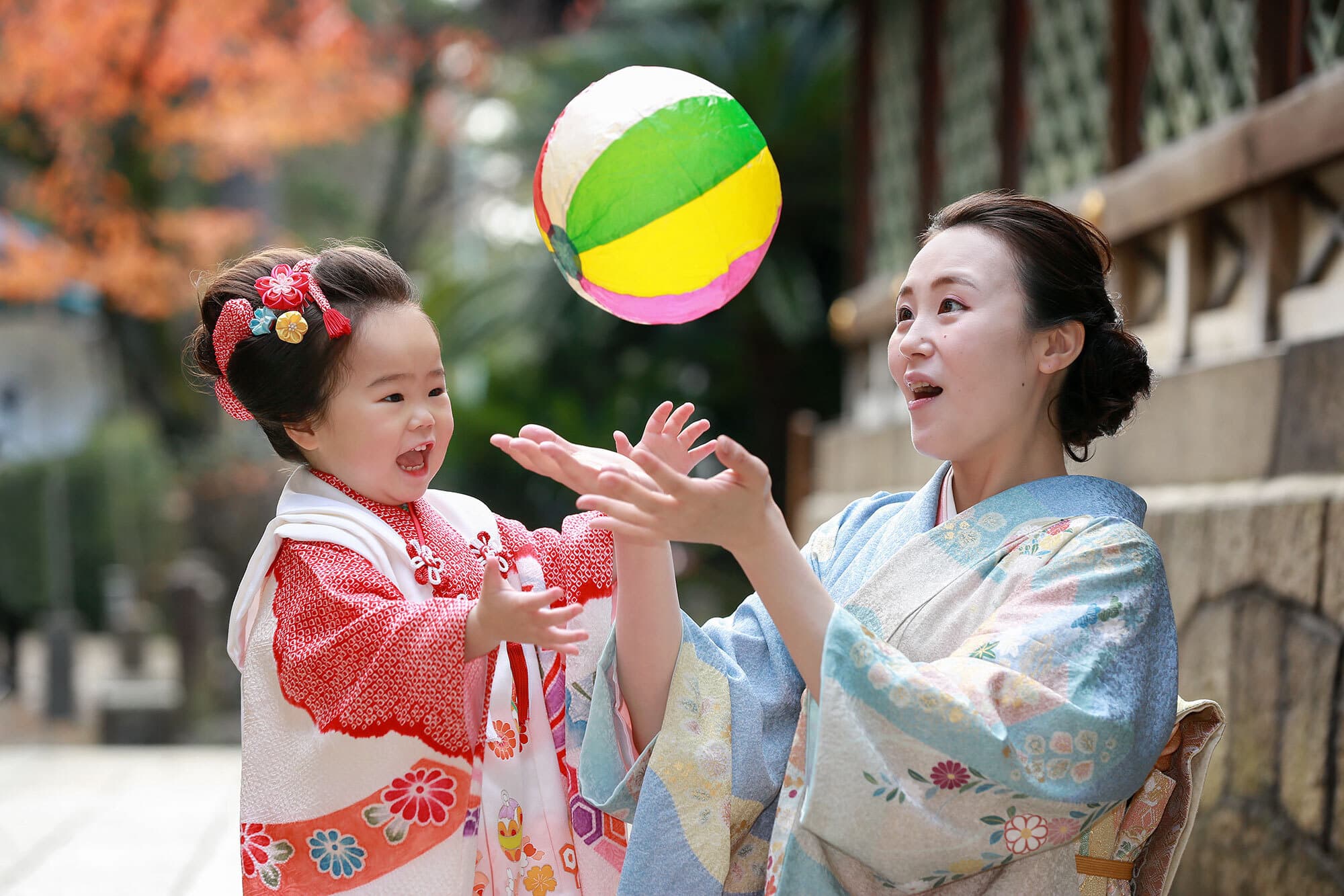 御香宮神社で七五三出張撮影
