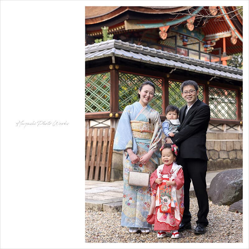 御香宮神社で七五三出張撮影