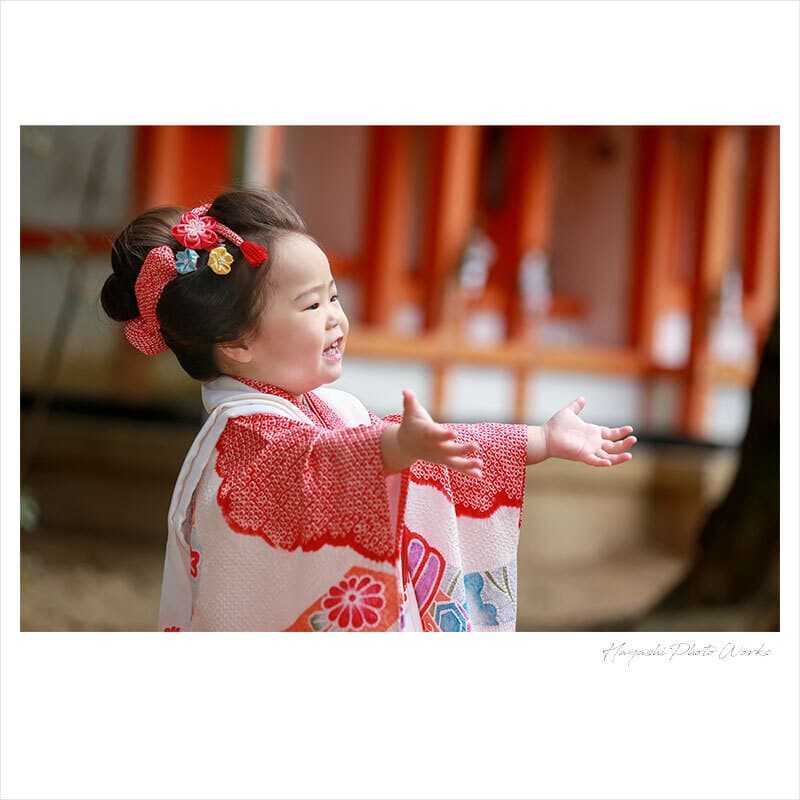 御香宮神社で七五三出張撮影