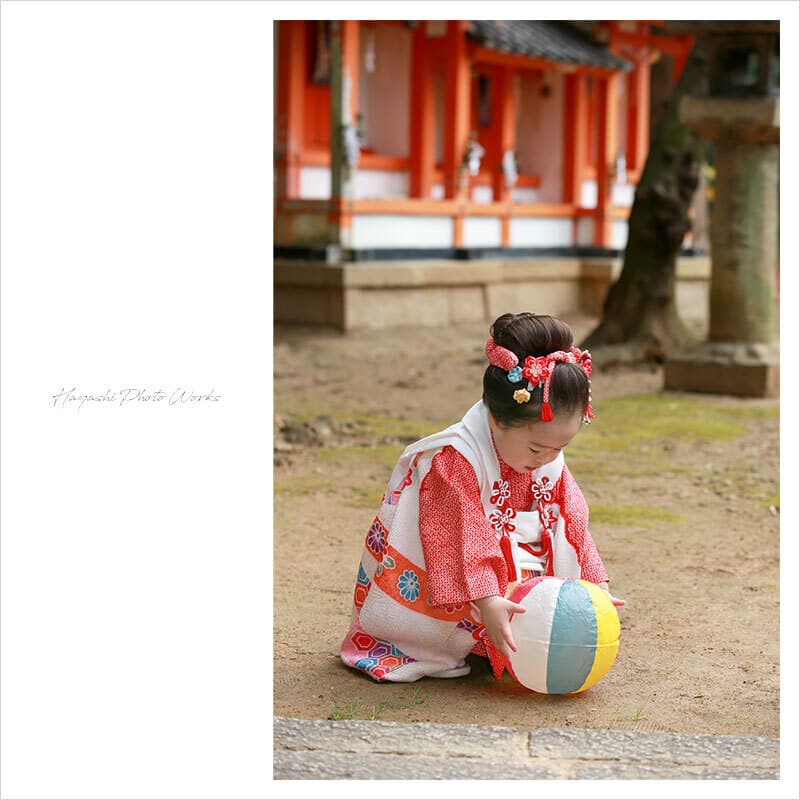 御香宮神社で七五三出張撮影