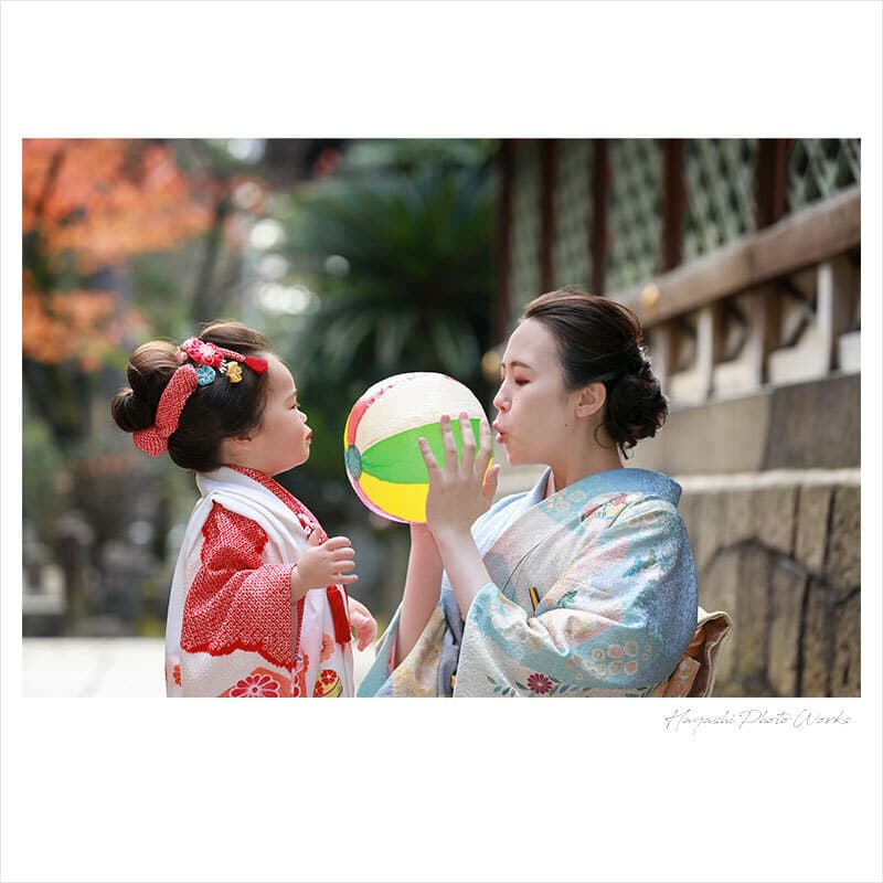 御香宮神社で七五三出張撮影