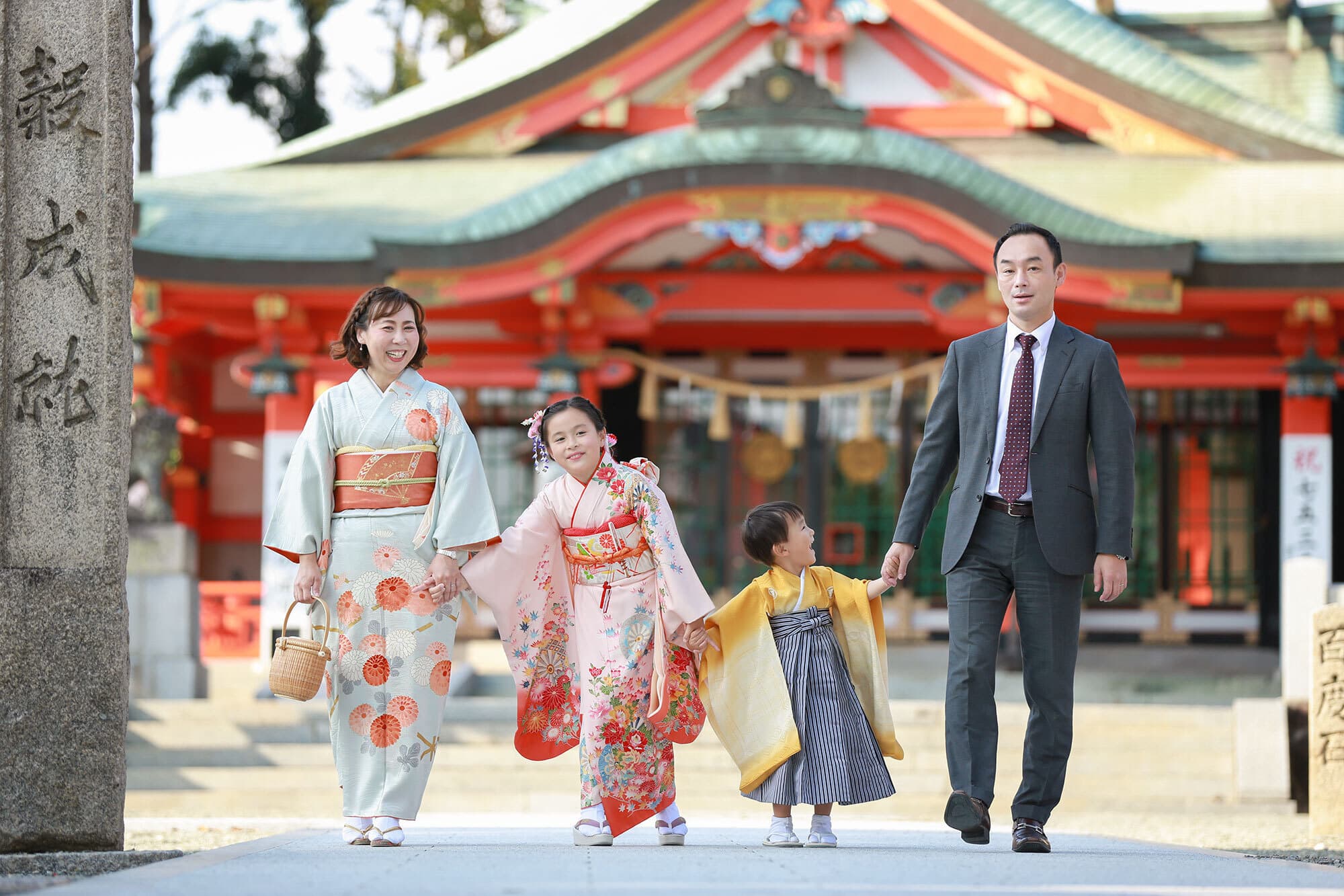 豊中稲荷神社の七五三出張撮影