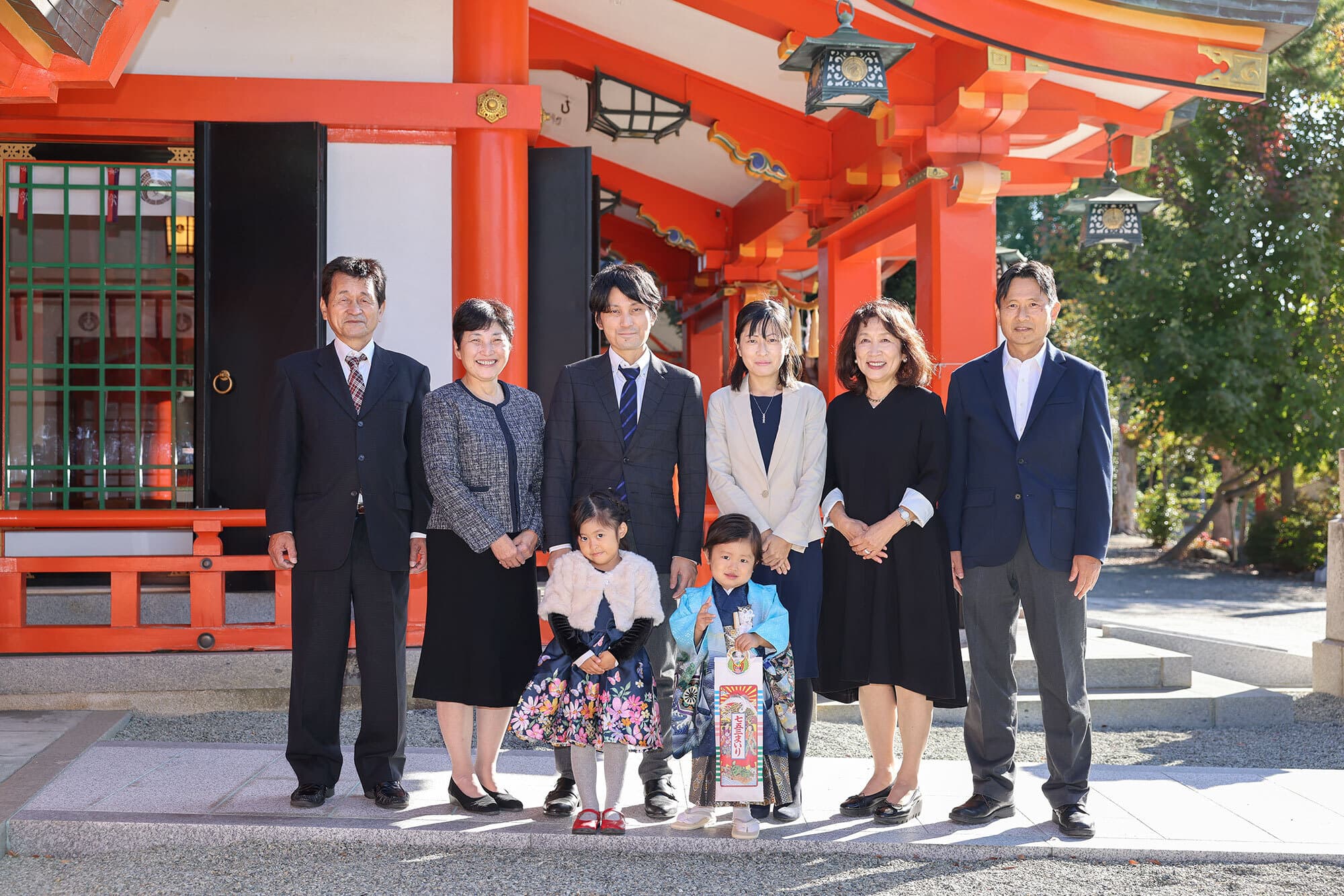 豊中稲荷神社の七五三出張撮影