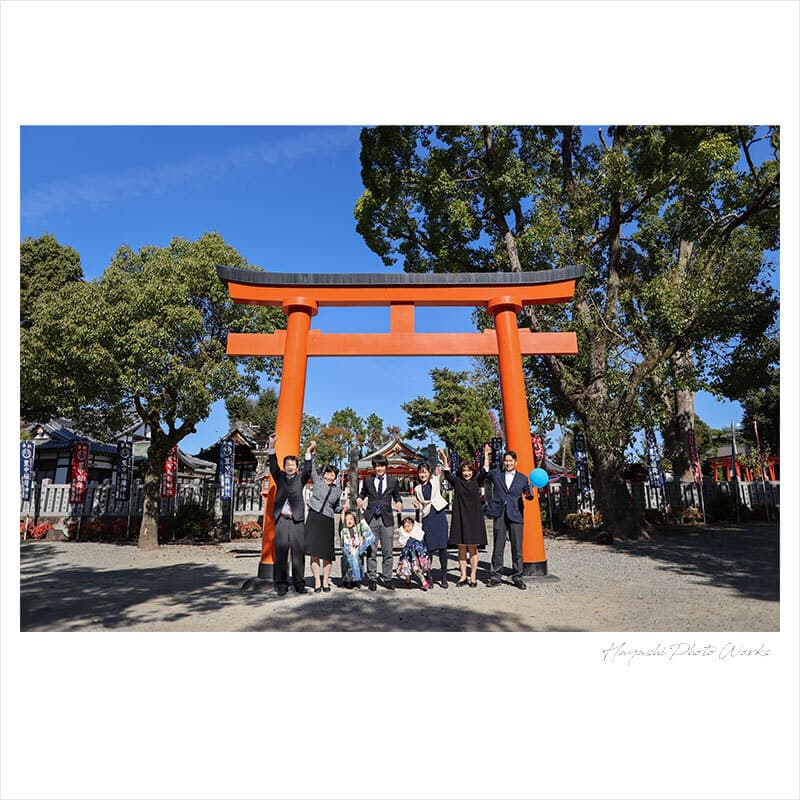 豊中稲荷神社の七五三出張撮影