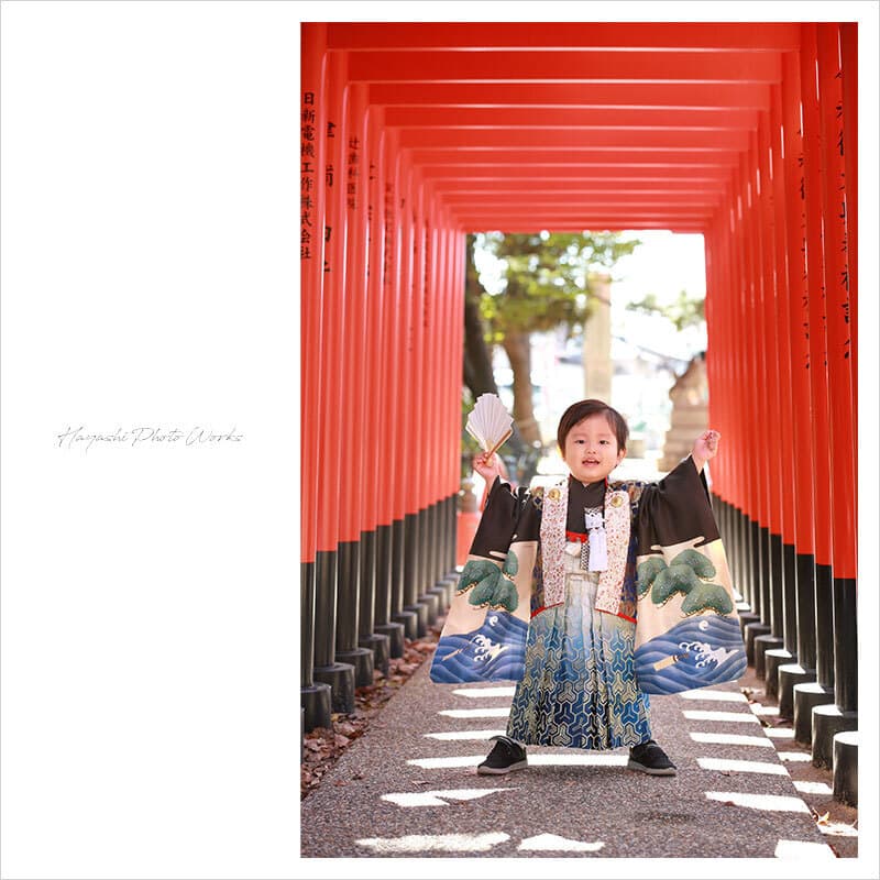 豊中稲荷神社の七五三出張撮影