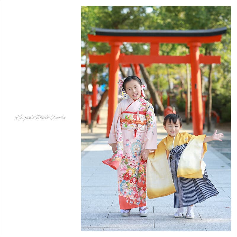 豊中稲荷神社の七五三出張撮影