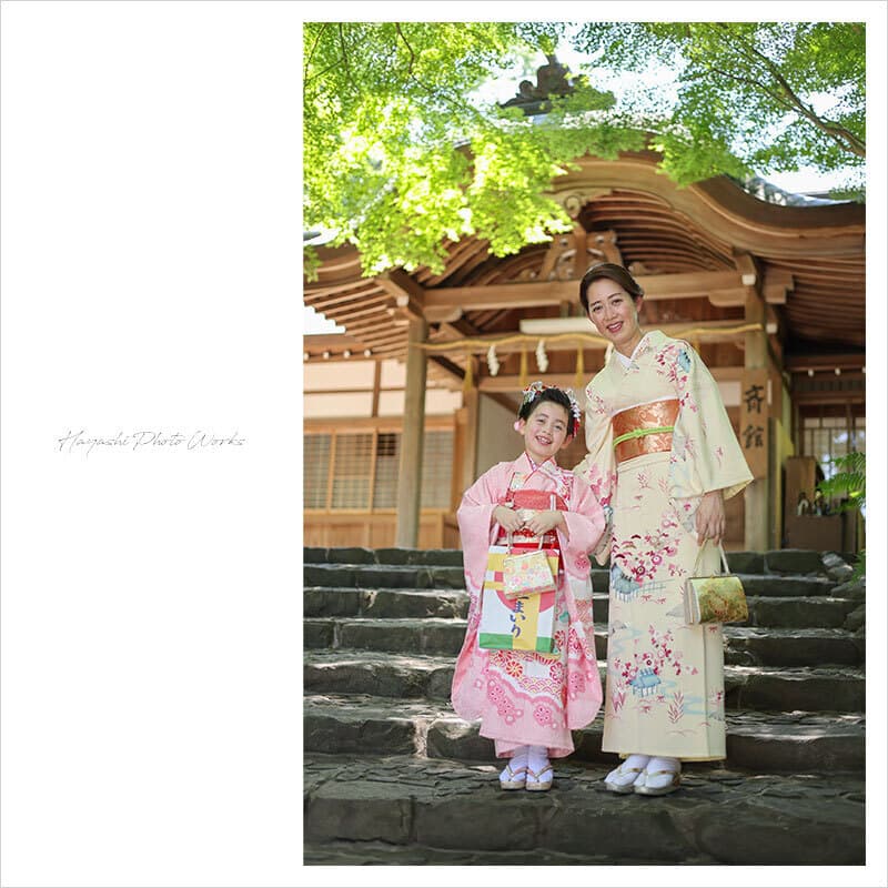 枚岡神社で七五三出張撮影