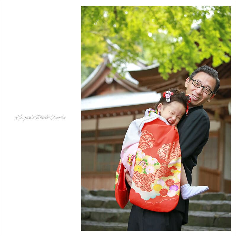 枚岡神社で七五三出張撮影