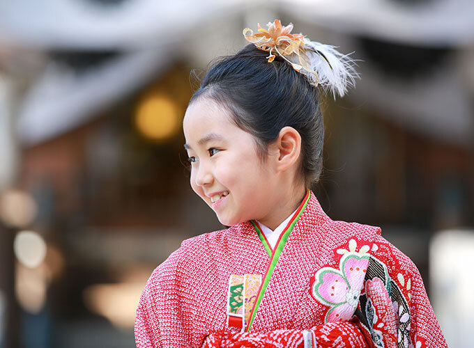 建部大社で七五三出張撮影
