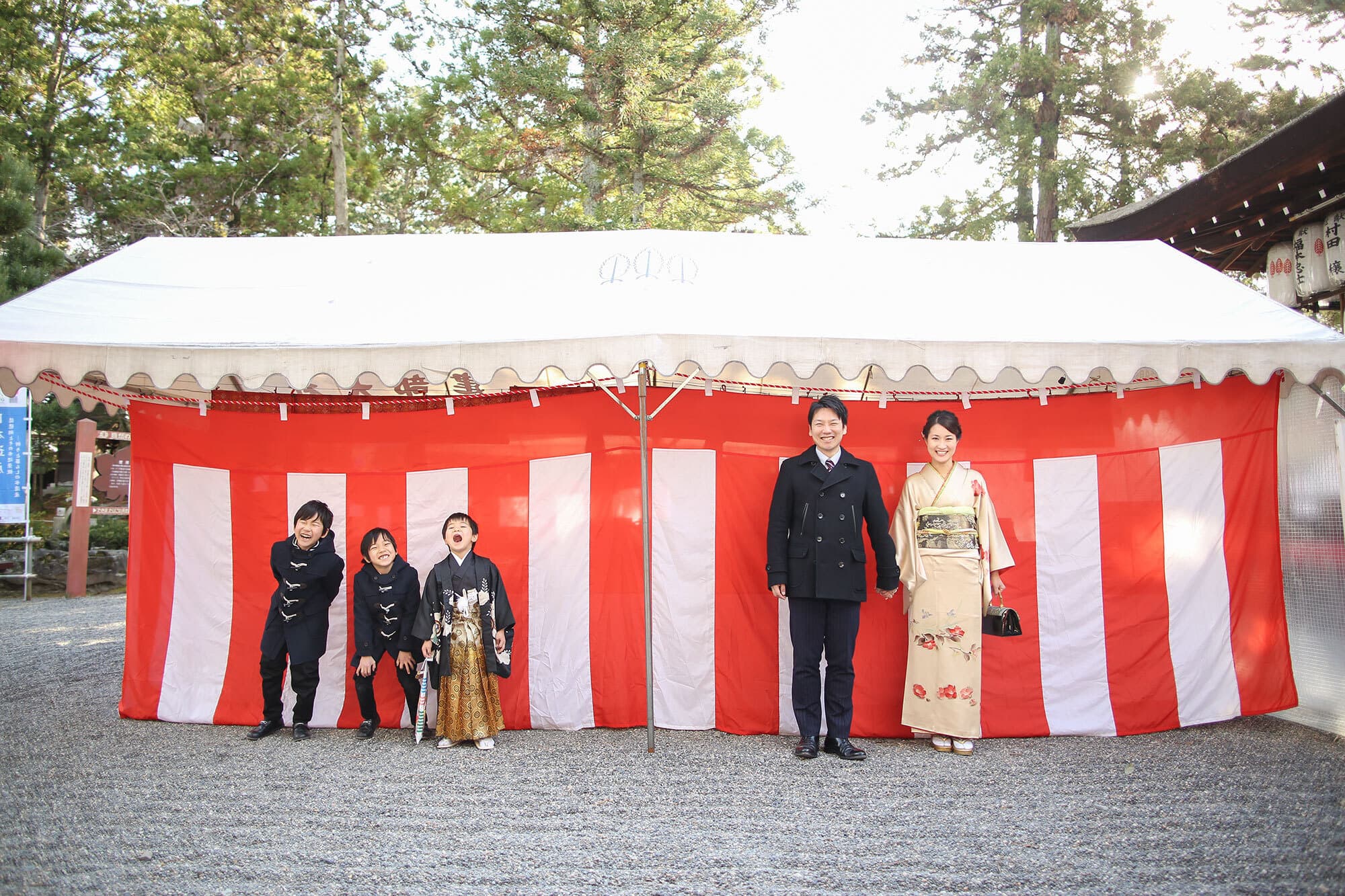 建部大社で七五三出張撮影
