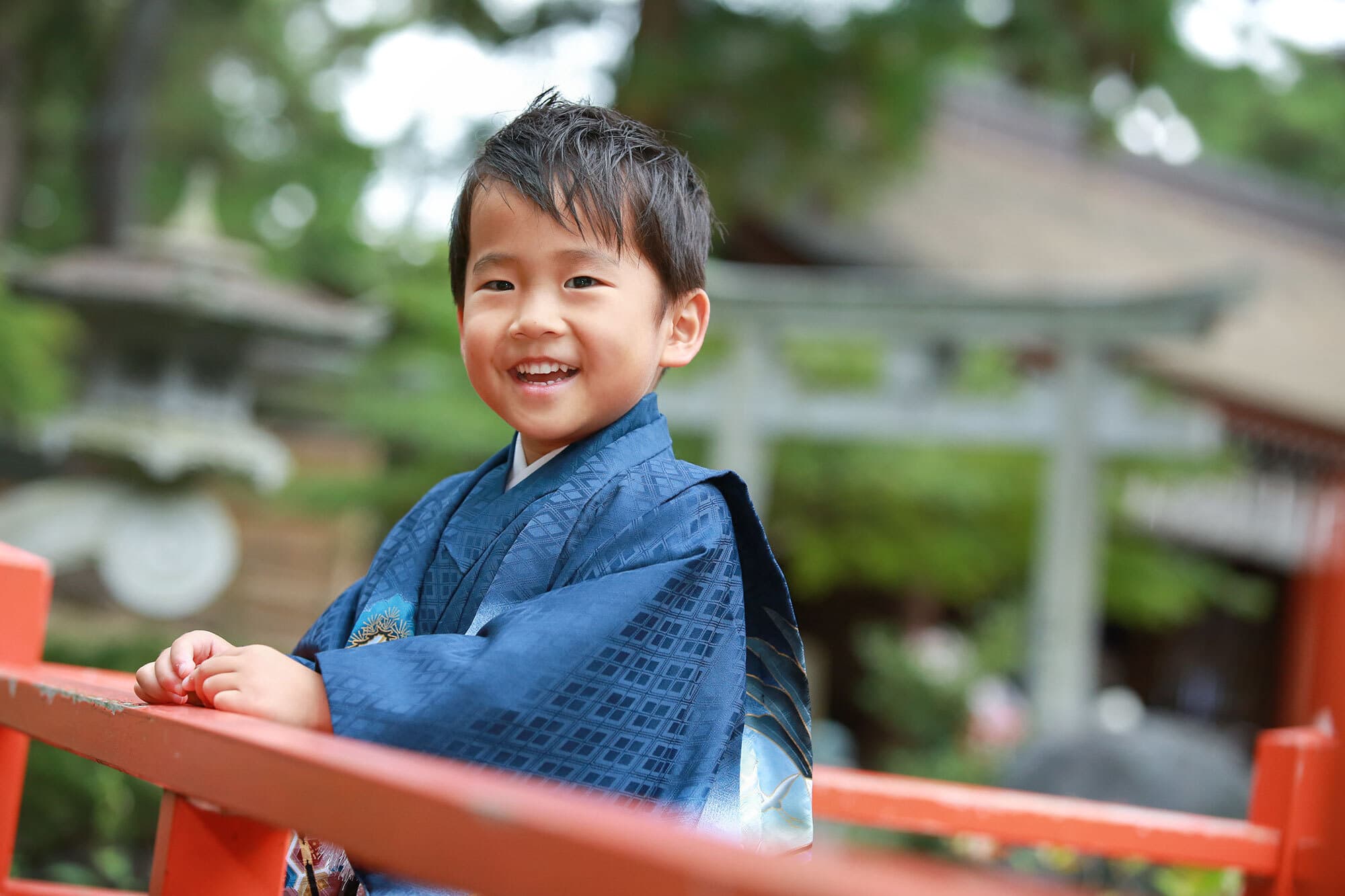 建部大社で七五三出張撮影