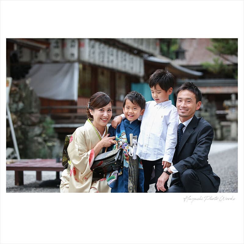 建部大社で七五三出張撮影